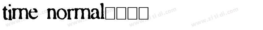 time normal字体转换